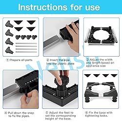 Nefish Mini Fridge Stand Universal Raised Base
