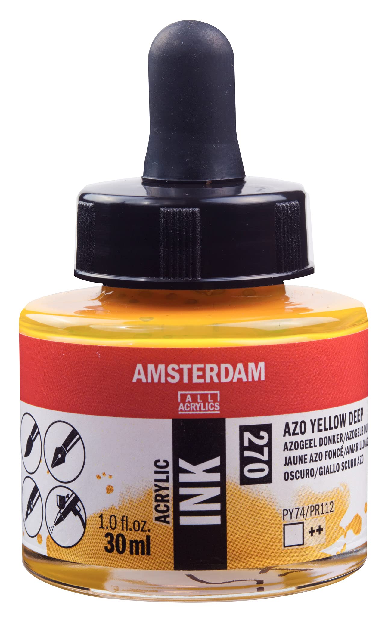 Amsterdam ACRYLC INK YELLO DEEP