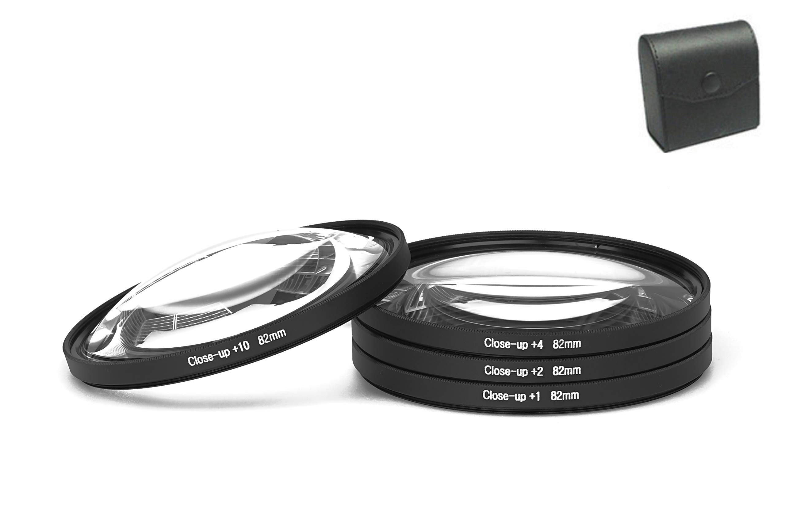 82 mm Close-Up Filter Set +1+2 +4 +10 Macro Lens Close Up Camera Filters for Photography 82 mm