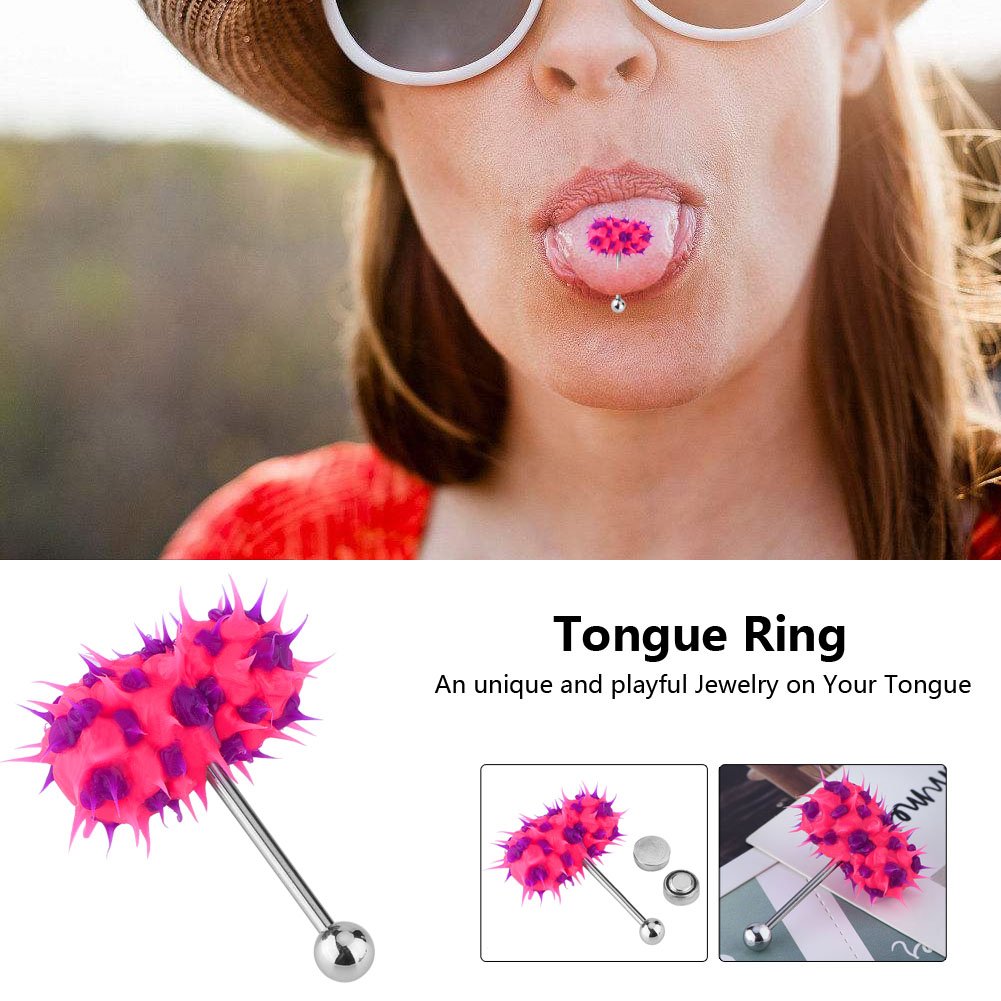 Tongue Ring Vibrating Tongue Ring Stud Barbell Stainless Steel Straight |  Desertcart Aruba