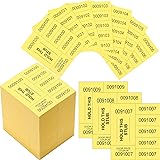 Kosiz 504 Sheets 5 Bid Raffle Ticket with Different