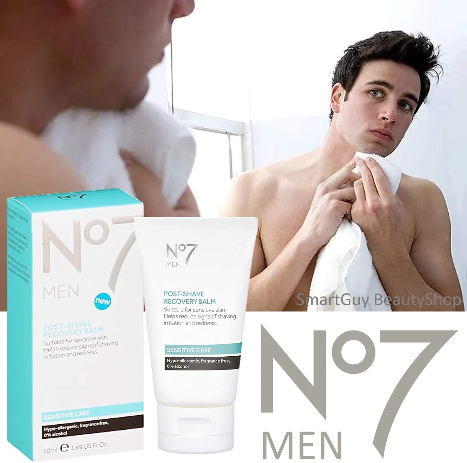 No7 Men Post Shave Recovery Balm - Image 5