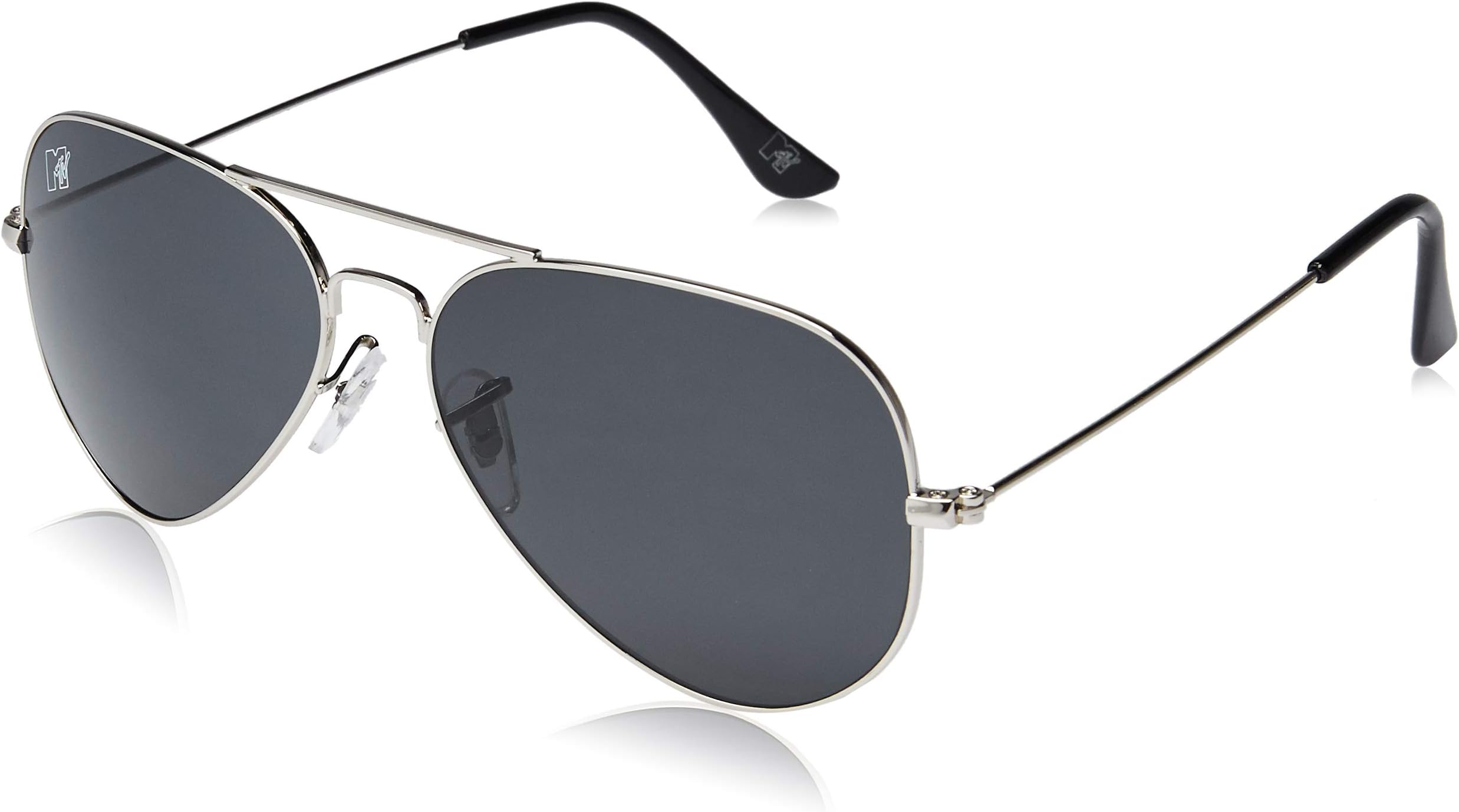 UV Protected Aviator Unisex Sunglasses - (MTV-173-C2|58|Grey Color Lens)