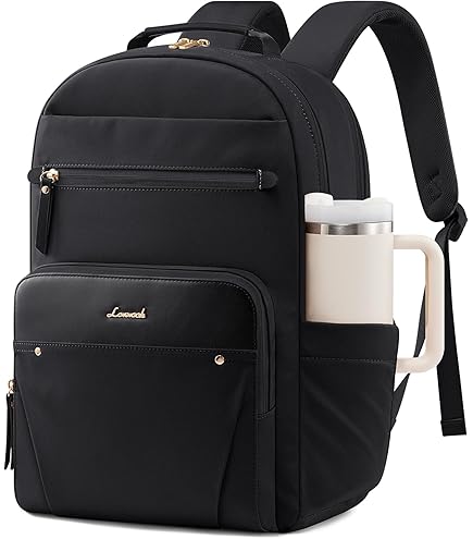 Amazon.com: Mancio Vintage Laptop Backpack with USB Charging  display picture 3