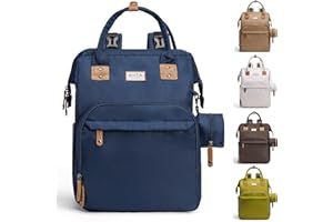 AIITA Diaper Bag Backpack, Multifunction Diaper Bag with Changing Station, Stylish Baby Bags, Large Unisex Diaper Backpack for Mom and Dad, Baby Registry Search, Portable Changing Pad – Navy Blue