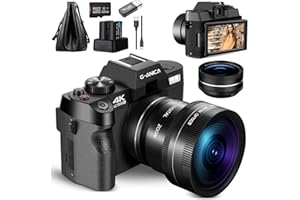 G-Anica 48MP/60FPS Video Camera for Vlogging, WiFi & App Control Vlogging Camera for YouTube, Small Camera with 32GB TF Card
