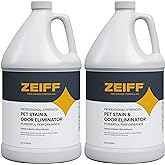Zeiff Pet Stain and Odor Remover - Pet Odor Eliminator for Home and Professional Use - Pet Urine Enzyme Cleaner to Break Up Tough Stains - Carpet Stain Remover for Dog Urine and Cat Pee, Feces, Fluids