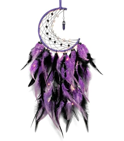 Amazon.com: DreamCatcher ~ Purple DreamCatcher with Feathers
