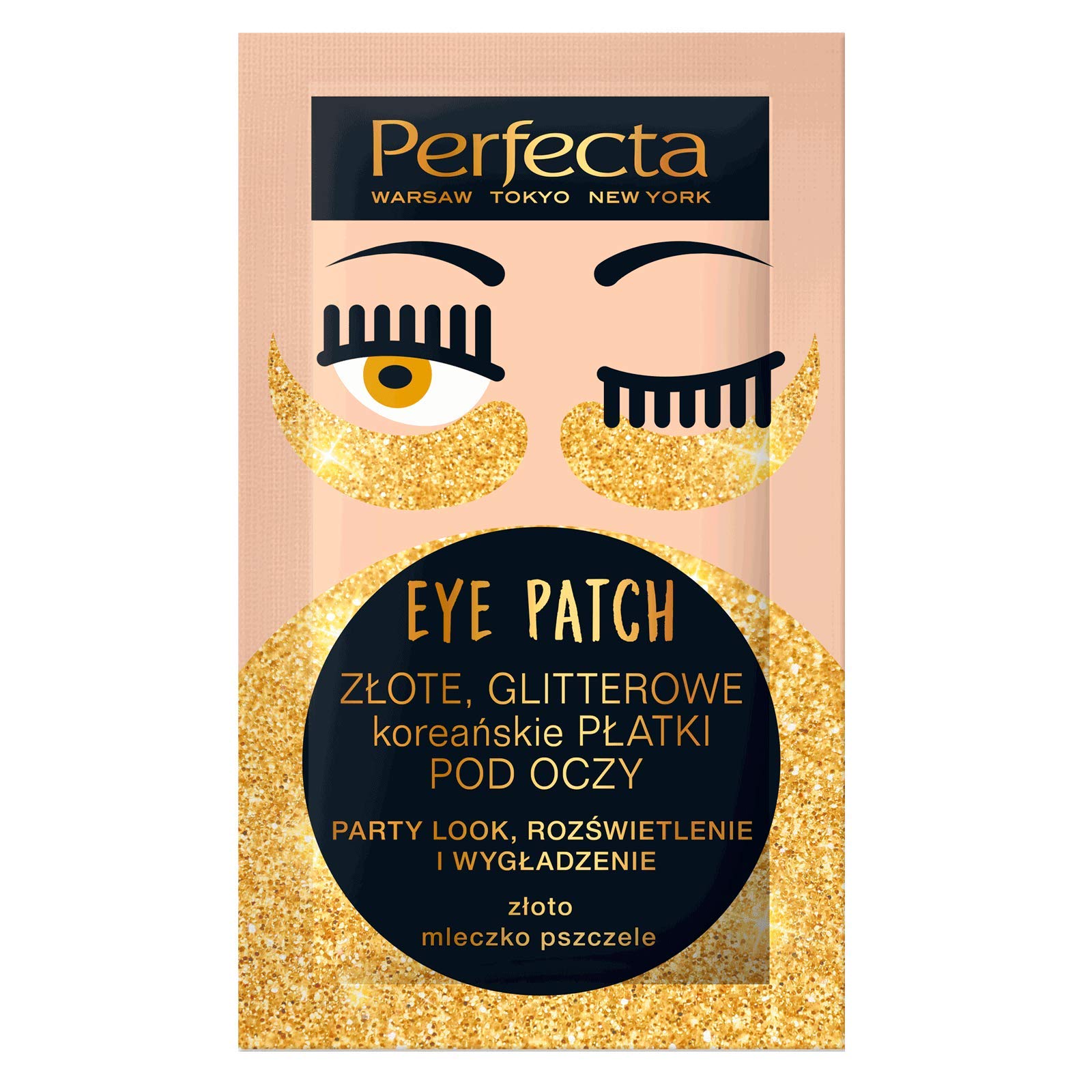 Perfecta EYE PATCH GOLDEN GLITTER Korean EYE FLAKES