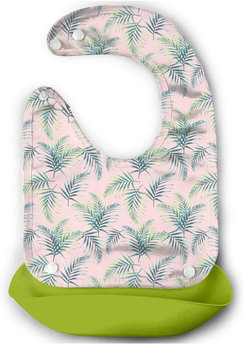 N&A Bibs Long Baby Bib Pocket Bib Catches Food Waterproof