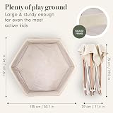 Tutti Bambini Foldable Baby Playpen 135x135x75 cm Breathable Mesh view 6