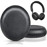 Ear Pads Replacement for Jabra Evolve2 65 (65MS 65UC USB)/Evolve2 40 (40UC 40MS USB)/Elite 45h On-Ear Wireless Headphones, Ear Cushions with Protein Leather