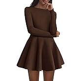 PRETTYGARDEN Fall Cocktail Dresses for Women Elegant Classy Wedding Guest 2026 Long Sleeve Homecoming Party A Line Mini Dress