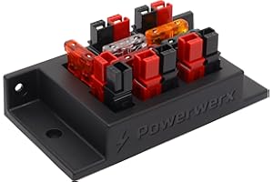 Powerwerx PD-5F PowerHub Fused Distribution Block 5 Positions, for 15/30/45A Powerpole Connectors
