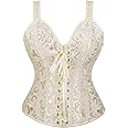 Women Sexy Strap Lace up Corsets and Bustiers Top Overbust Shaper
