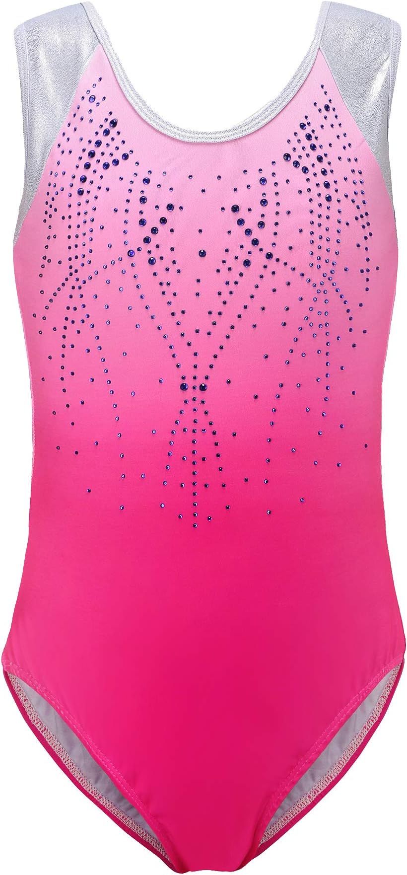 Girls Gymnastics Leotards One-Piece 5-14 Years Shiny Practice Outfit