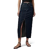Joe's Womens The Eva High Rise Maxi Denim Skirt with Front Slit