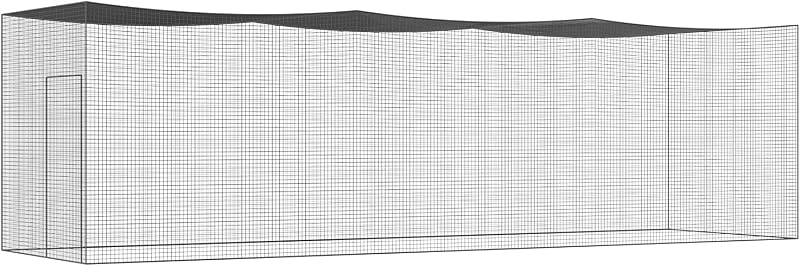 Rete da battuta da baseball per allenamento per battuta da baseball portatile per pratica con porta e borsa per il trasporto, 35FT (SOLO RETE)