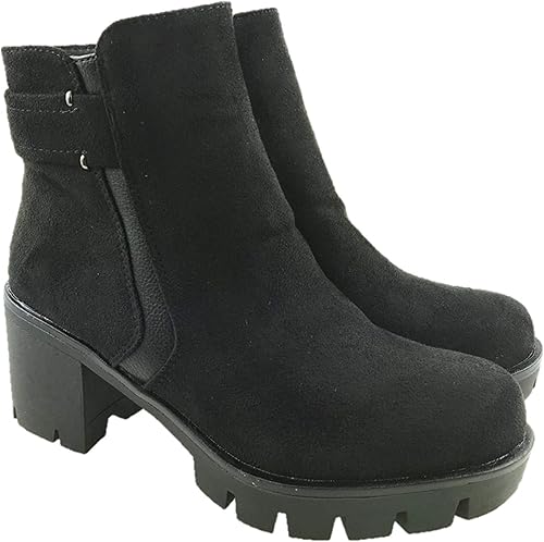 heeled biker boots uk