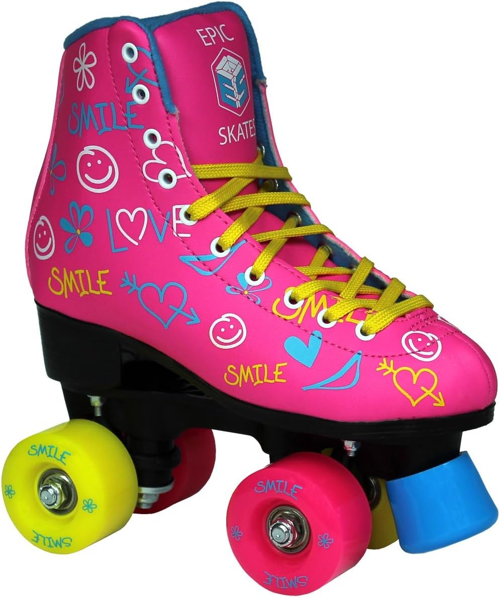 Epic Skates Epic Allure LightUp Quad Roller Skates ModelAllure02 White Sports & Outdoors