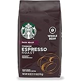 Starbucks Whole Bean Coffee—Dark Roast Coffee—Espresso Roast—100% Arabica—1 bag (18 oz)