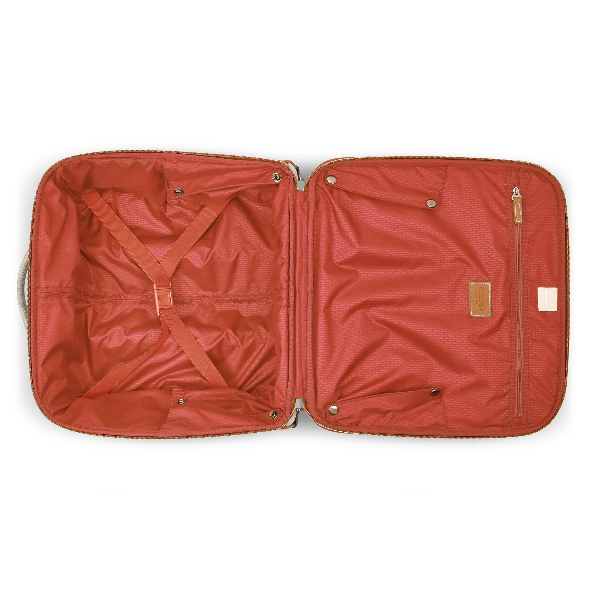 DELSEY PARIS Chatelet 2.0 Softside Luggage Under-Seater with 2 Wheels, Angora, Carry on 16 Inch