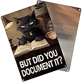 But Did You Document It Office Decor Funny Office Sign 8x12 Inches Metal Wall Art Home Rustic Farmhouse Decor Sign For Office Accessories