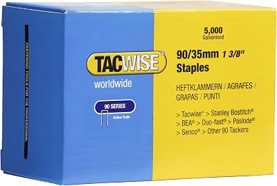 Tacwise 0310 Type 90 35mm Galvanised Narrow Crown Staples Pack 5000