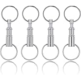 Mandala Crafts Quick Release Keychain Detachable Split Key Rings Pull Apart Key Clip Connector