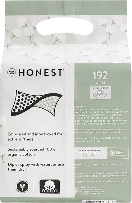 honest dry wipes