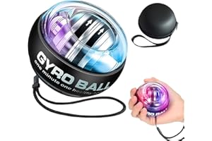 GOZATO Auto-Start Wrist Power Gyro Ball, Wrist Strengthener and Forearm Exerciser for Stronger Arm Fingers Wrist Bones and Mu