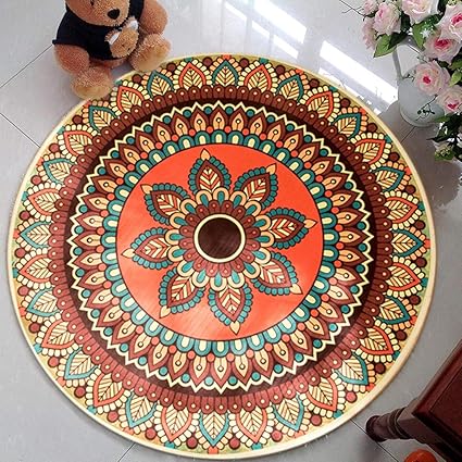 Amazon Com Xiaofei Round Area Rug Fame Style Round Carpet