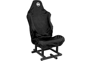 OpenWheeler Racing Seat Cover, Black. Seat Upholstery Protector. Flight and Sim Racing Cockpit Seat Cover.