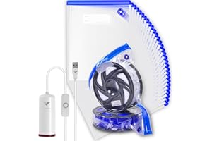 Vacbird 3D Filament Storage Bags Kit with Mini USB Pump, 30 Pack Vacuum Sealed Compression Bags, Spool Sealing for Keeping 3D Filament Clean and Dry