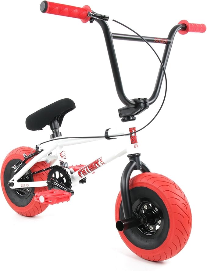 Fatboy Mini BMX Bicycle Freestyle Bike Fat Tires Boy White Assault by
