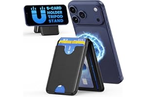 Nepagz Ultra-Strong Magnetic Phone Wallet for MagSafe Wallet for iPhone All Series RFID Leather with Stand 5 Card Holder for iPhone 17/16/15/14/13/12 and Pro/Promax,Gifts for Men, Men's Accessories