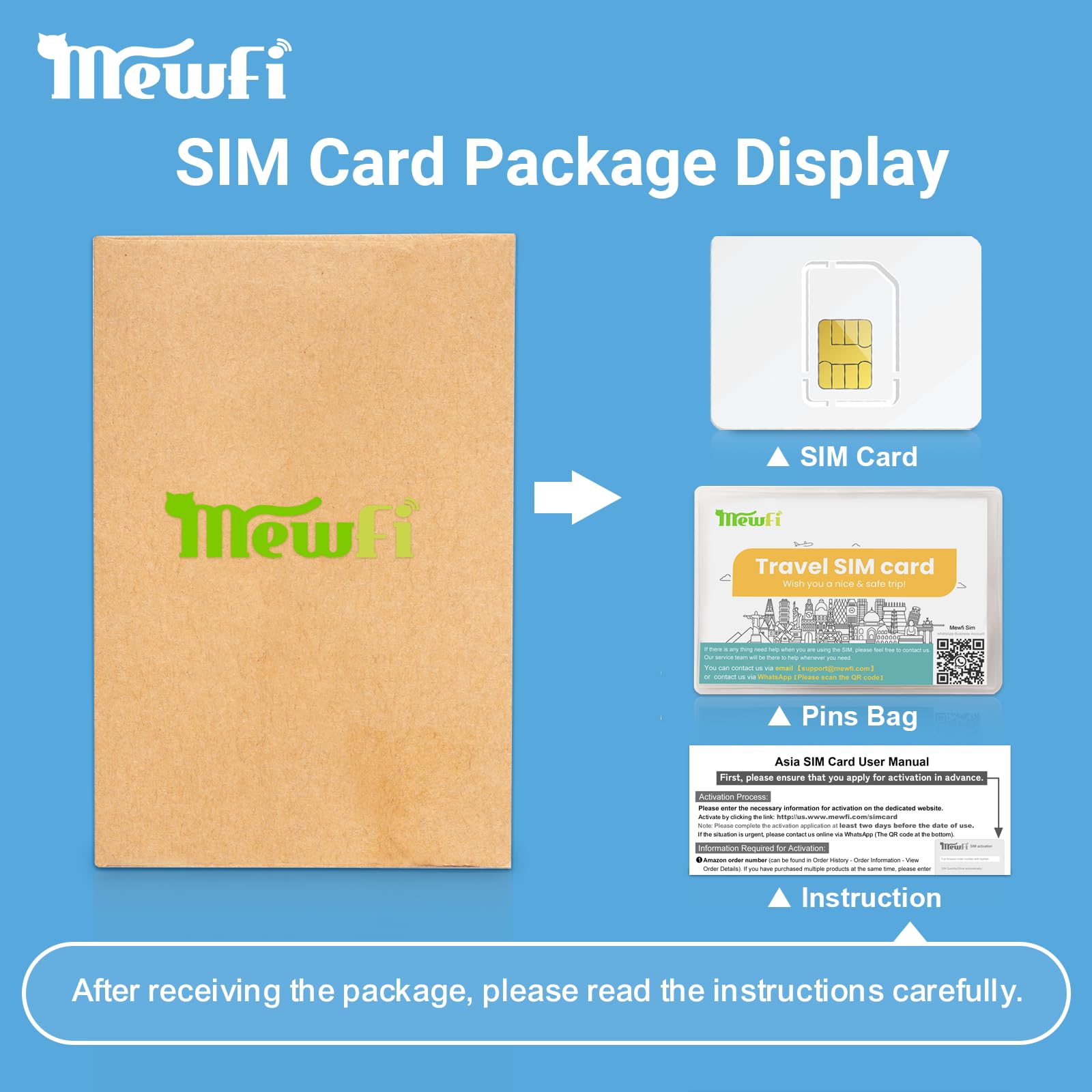 Asia SIM Card 30Days 10GB - 4G High-Speed Communication, 24/7 Whatsapp Support - Covers Japan, Korea, China & More - Use Google, Instagram, Twitter - Easy Activation - for Unlocked Smartphones