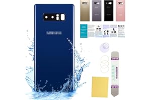 UooFide Compatible for Samsung Galaxy Note 8 Back Cover Glass Case Replacement 6.3-Inches SM-N950 All Carriers with Installation Manual + Repair Tool Kit (Deep Sea Blue)