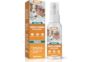 Parrots Treasure Bitter Spray for Dogs to Stop Chewing, No Chew Spray for Dogs, Pet Corrector Spray for Indoor and Outdoor Use, Prevent Scratching Furniture, Shoes, Plants