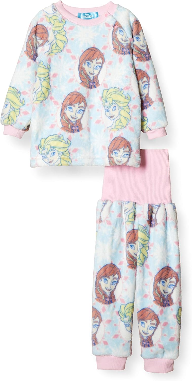 Amazon Co Jp ディズニー パジャマセット ディズニー アナと雪の女王 ボア フリース 着る 毛布 パジャマ 腹巻付き 女の子 ピンク 100 服 ファッション小物
