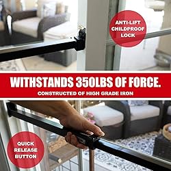 SECURITYMAN Sliding Door Security Bar-Child Proof