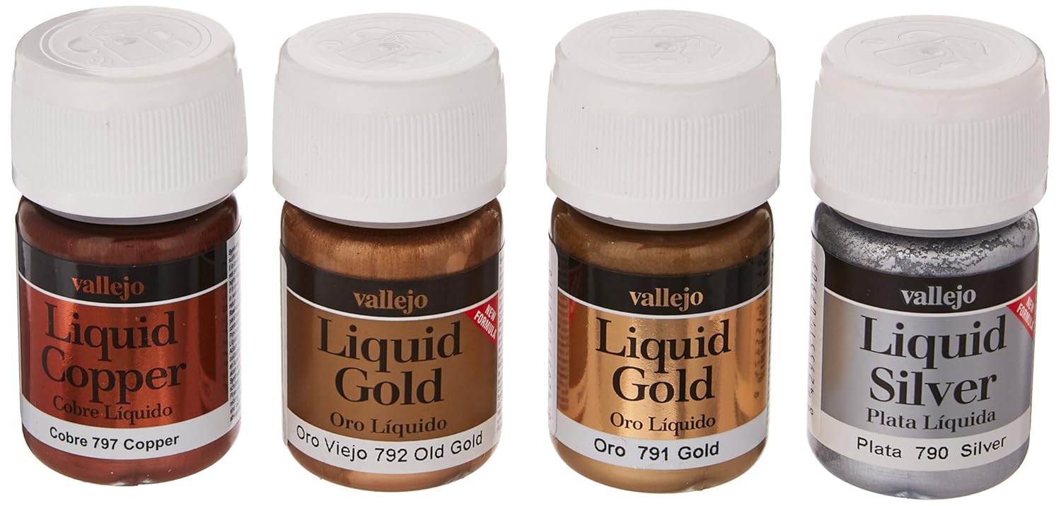 Vallejo Model Color Set Liquid Gold (Set of 4) Amazon.co.uk Office