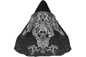 Byadbiny Viking Warriors God Odin Fenrir Tattoo Hooded Cloak 3D All Over Printed Cloak With Hood Harajuku Jacket Cosplay