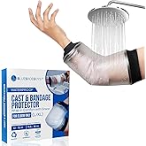 Blue Shoe Guys Reusable Waterproof Picc Line Sleeve Cover For Upper Arm, L/XL for Proper Wound Protection Picc Line Shower Cover and Waterproof Sleeve Protector for IV, Shower sleeve for Upper Arm