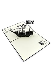 PopLife Black Pirate Ship Pop Up Card for All