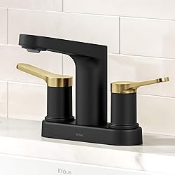 KRAUS Indy Centerset Bathroom Faucet in Spot-Free
