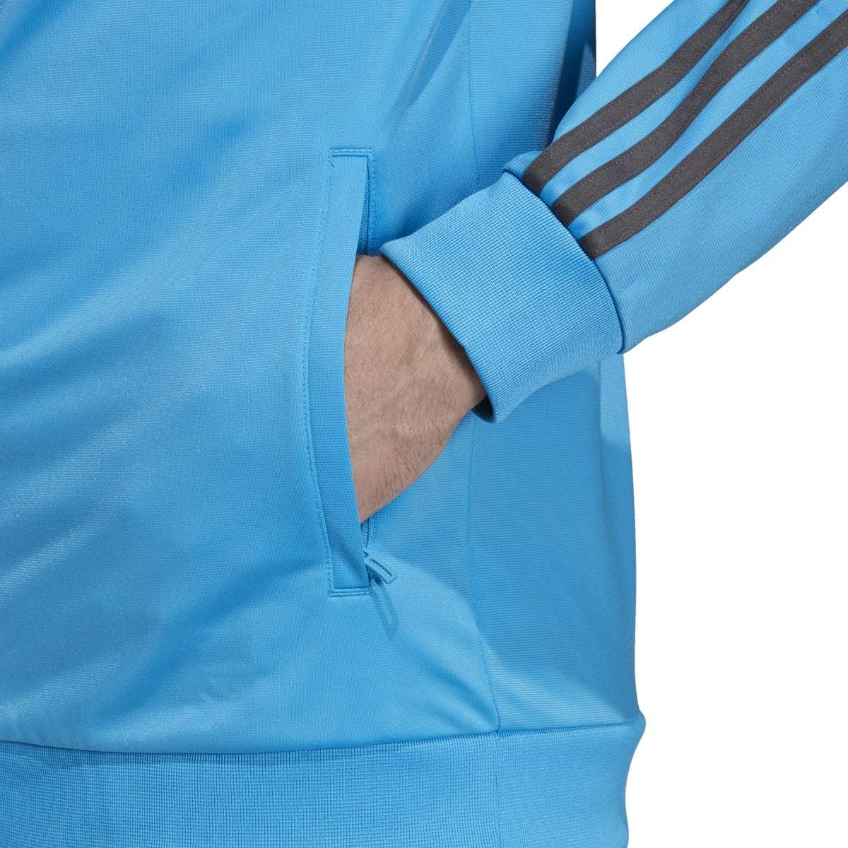 adidas Men's Essentials 3-stripes Color Blocked Tricot Track Jacket: Clothing