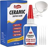 GleamGlee 35g Ceramic Glue Ultra Strong Instant Waterproof High Temp Food Grade view 1