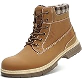ANJOUFEMME Winter Hiking Boots Men Waterproof, Warm Work Trekking Boots for Men