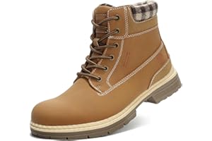 ANJOUFEMME Winter Hiking Boots Men Waterproof, Warm Work Trekking Boots for Men